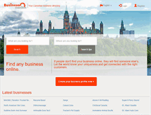 Tablet Screenshot of businessmention.ca
